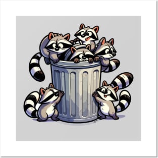 Trash Pandas - Cute Raccoons - Trash Inspector Posters and Art